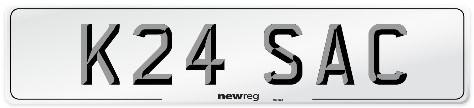 K24 SAC Number Plate from New Reg